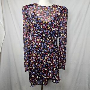 Astr The Label Ditsy Flower Mini Dress Size Lg Maximalist Feminine Coquette